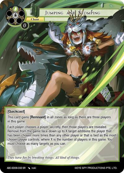 Jumping and Stomping ABC-SD06-033 SR
