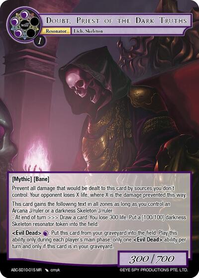 Doubt, Priest of the Dark Truths ABC-SD10-015 MR