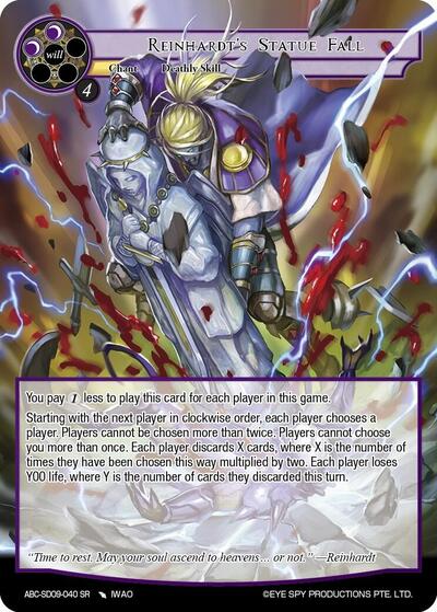 Reinhardt's Statue Fall ABC-SD09-040 SR