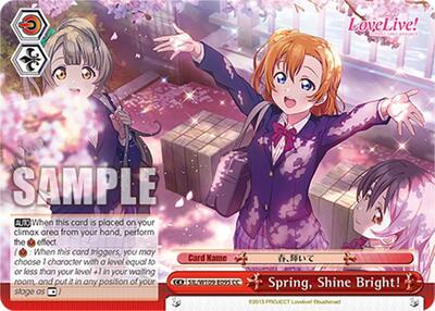 Spring, Shine Bright! SIL/W109-E095 CC — Love Live! School idol festival 2 MIRACLE LIVE!