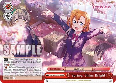 Spring, Shine Bright! SIL/W109-E095R RRR