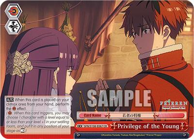 Privilege of the Young SFN/S108-E067 CR