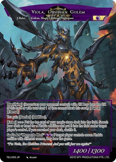 Vengeful Soul of the Palace Dungeons // Viola, Obsidian Golem 