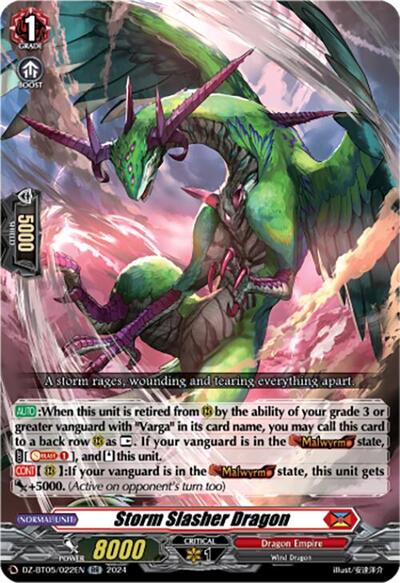 Storm Slasher Dragon [D-Format] DZ-BT05/022EN