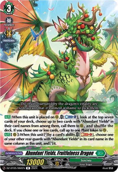 Abundant Yields, Fruitfulness Dragon [D-Format] DZ-BT05/060EN