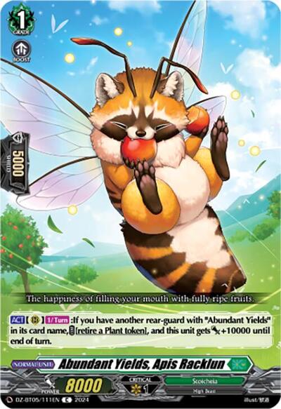 Abundant Yields, Apis Racklun [D-Format] DZ-BT05/111EN