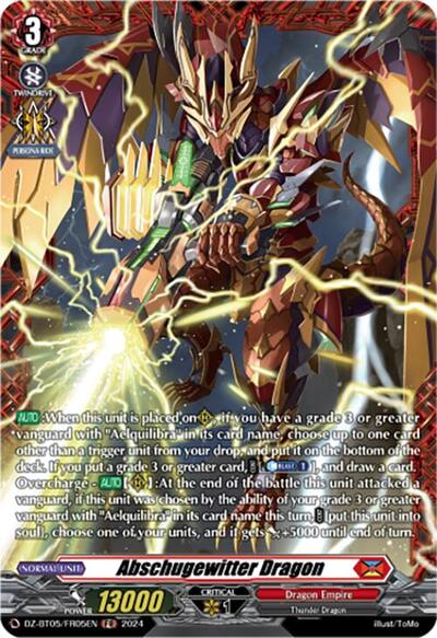 Abschugewitter Dragon [D-Format] DZ-BT05/FR05EN