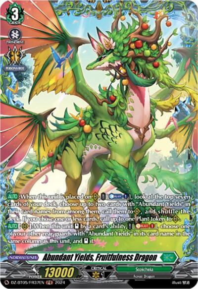 Abundant Yields, Fruitfulness Dragon [D-Format] DZ-BT05/FR37EN