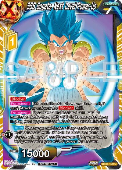 SSB Gogeta, Next Level Power-Up BT25-100