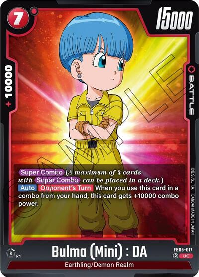 Bulma (Mini) : DA (FB05-017) [Fusion World] FB05-017