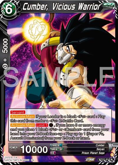 Cumber, Vicious Warrior BT27-110 — History of Z