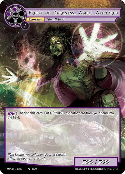 Priest of Darkness, Abdul Alhazred MP02-043 N