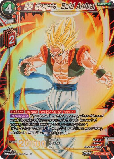 SS Gogeta, Bold Arrival BT27-007 — History of Z