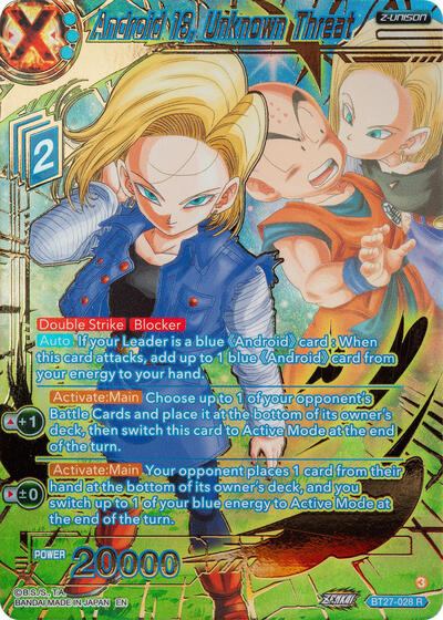 Android 18, Unknown Threat BT27-028
