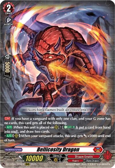 Bellicosity Dragon [D-Format] DZ-BT06/004EN