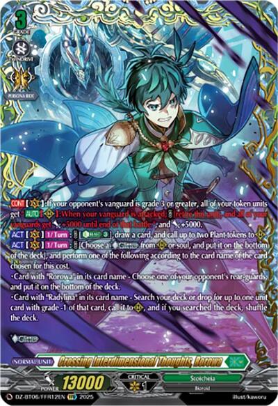 Crossing Interdimensional Thoughts, Rorowa [D-Format] DZ-BT06/FFR12EN