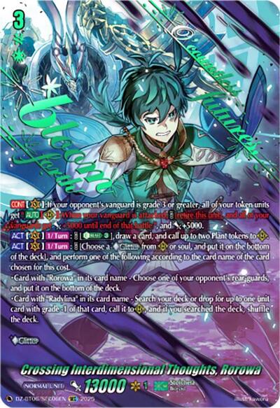 Crossing Interdimensional Thoughts, Rorowa [D-Format] DZ-BT06/SEC06EN