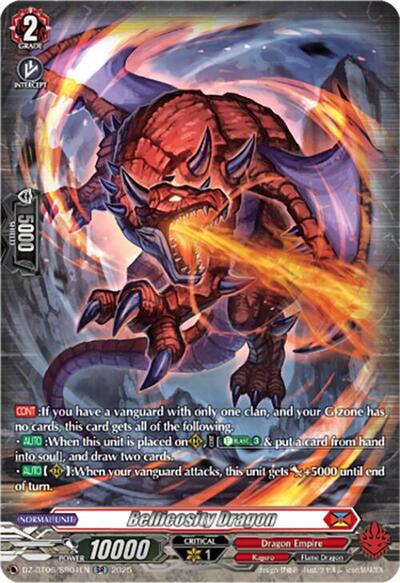 Bellicosity Dragon [D-Format] DZ-BT06/SR04EN
