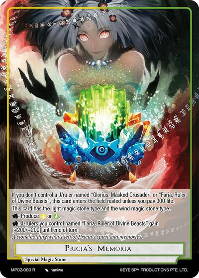 Pricia's Memoria MP02-080 R