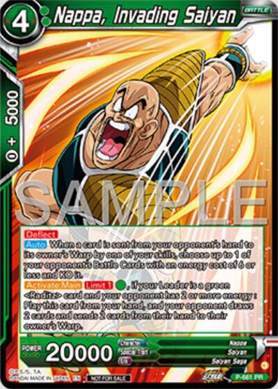 Nappa, Invading Saiyan P-661