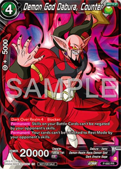 Demon God Dabura, Counter