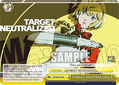 TARGET NEUTRALIZED. P3/SE46-E18N