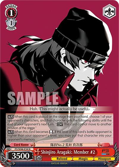 Shinjiro Aragaki: Member #2 P3/SE46-E34N