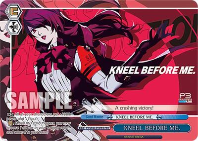 KNEEL BEFORE ME. P3/SE46-E59PERPER