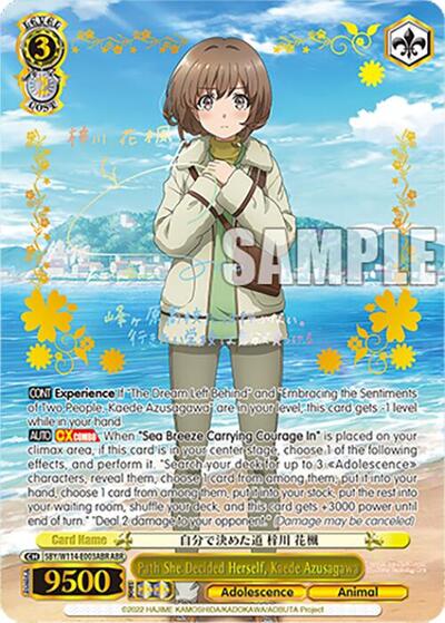 Path She Decided Herself, Kaede Azusagawa SBY/W114-E003ABR ABR