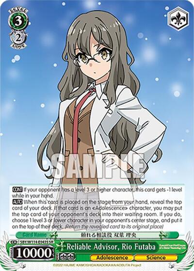 Reliable Advisor, Rio Futaba SBY/W114-E043S SR
