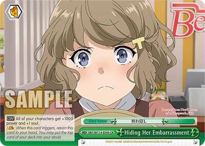 Hiding Her Embarrassment SBY/W114-E045 CR
