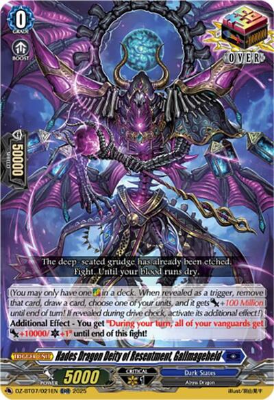 Hades Dragon Deity of Resentment, Gallmageheld [D Format] DZ-BT07/021EN