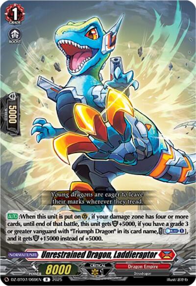 Unrestrained Dragon, Laddieraptor [D-Format] DZ-BT07/069EN