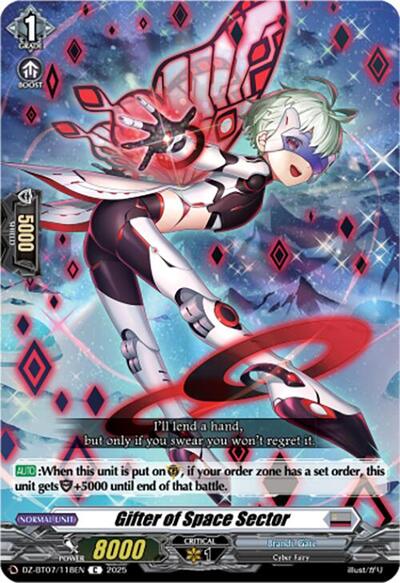 Gifter of Space Sector [D-Format] DZ-BT07/118EN