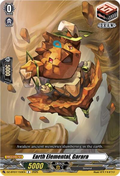 Earth Elemental, Garara [D-Format] DZ-BT07/153EN