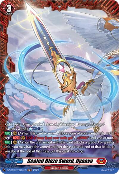 Sealed Blaze Sword, Dyaava [D-Format] DZ-BT07/FR04EN