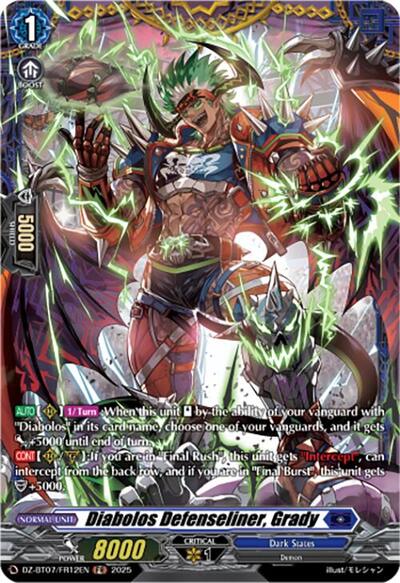 Diabolos Defenseliner, Grady [D-Format] DZ-BT07/FR12EN