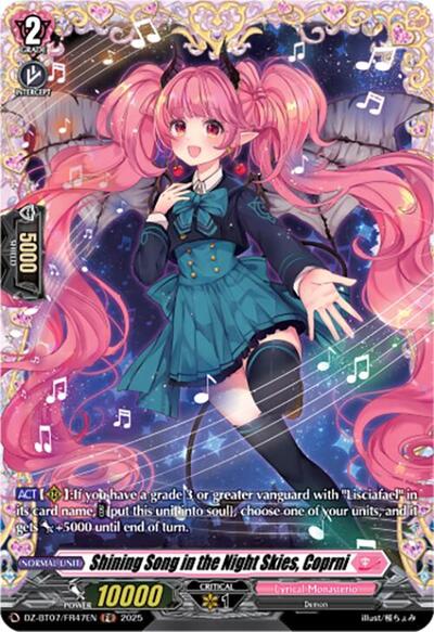 Shining Song in the Night Skies, Coprni [D-Format] DZ-BT07/FR47EN