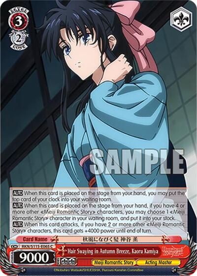 Hair Swaying in Autumn Breeze, Kaoru Kamiya RKN/S115-E065 C