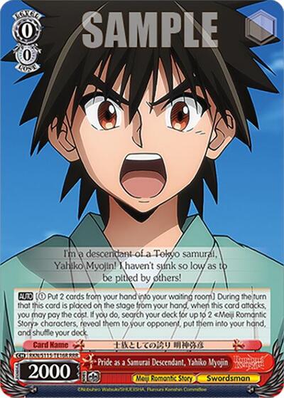 Pride as a Samurai Descendant, Yahiko Myojin RKN/S115-TE16R RRR