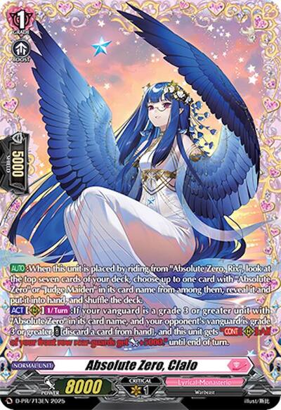 Absolute Zero, Claio [D-Format] D-PR/713EN
