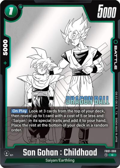 Son Gohan : Childhood (FB02-087) [Fusion World] 
