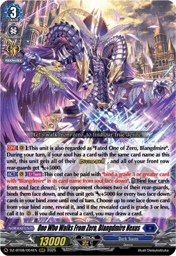 One Who Walks From Zero, Blangdmire Nexus [D-Format] DZ-BT08/004EN