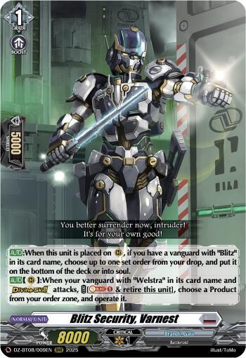 Blitz Security, Varnest [D-Format] DZ-BT08/009EN