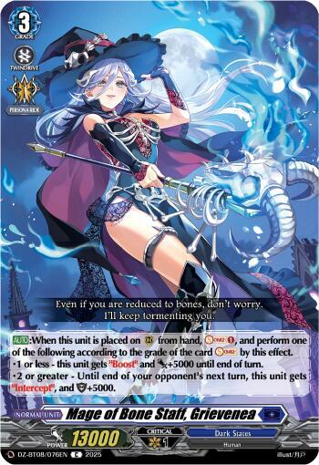 Mage of Bone Staff, Grievenea [D-Format] DZ-BT08/076EN