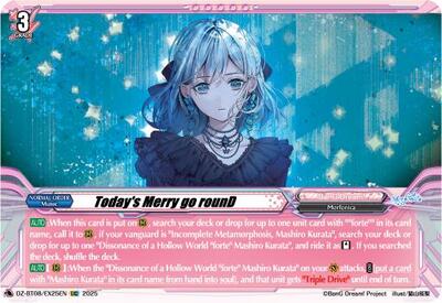 Today's Merry go rounD [D-Format] DZ-BT08/EX25EN