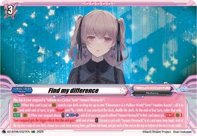 Find my difference [D-Format] DZ-BT08/EX27EN