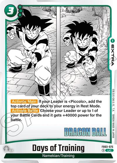 Days of Training (FB03-075) [Fusion World] 