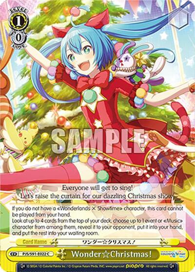 WonderChristmas! PJS/S91-E022 C — HATSUNE MIKU: COLORFUL STAGE!
