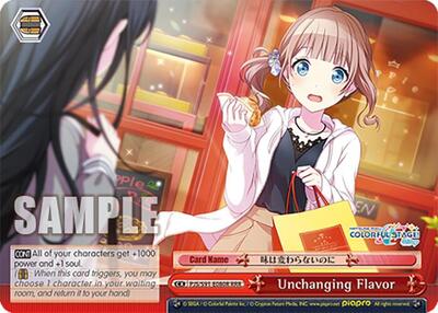 Unchanging Flavor PJS/S91-E080R RRR